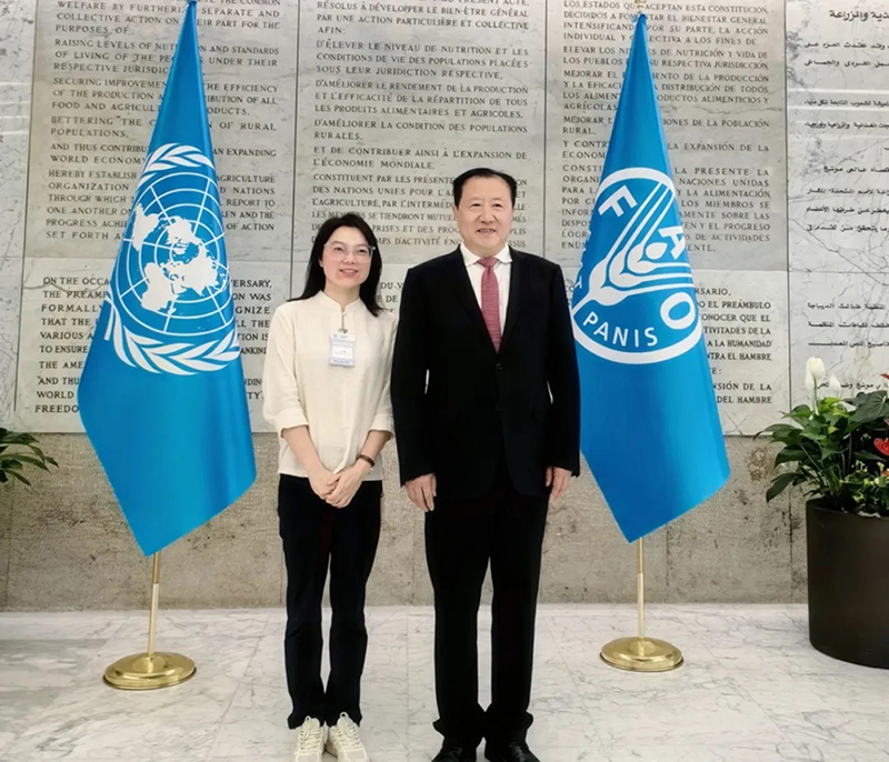 江蘇鑫品茶業(yè)有限公司尹娟受邀參加聯(lián)合國糧農(nóng)組織“國際茶日”活動